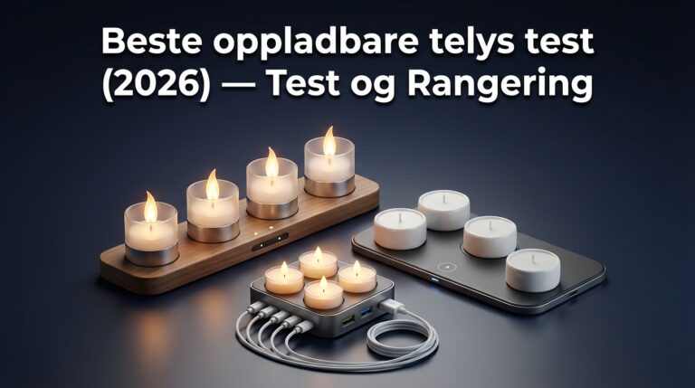Beste oppladbare telys test (2026) — Test og Rangering