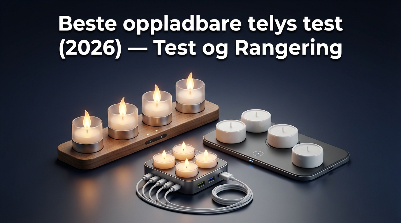 Beste oppladbare telys test (2026) — Test og Rangering