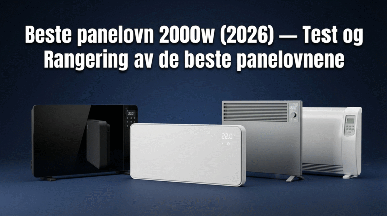 Beste panelovn 2000w (2026) — Test og Rangering av de beste panelovnene