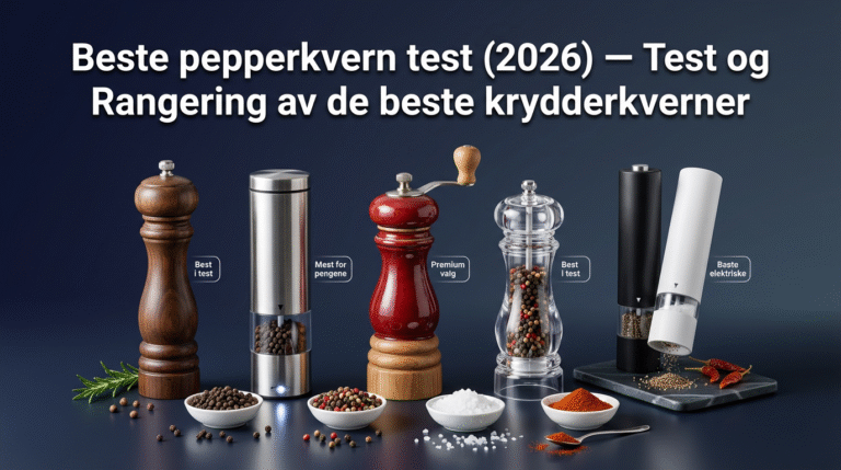 Beste pepperkvern test (2026) — Test og Rangering av de beste krydderkverner