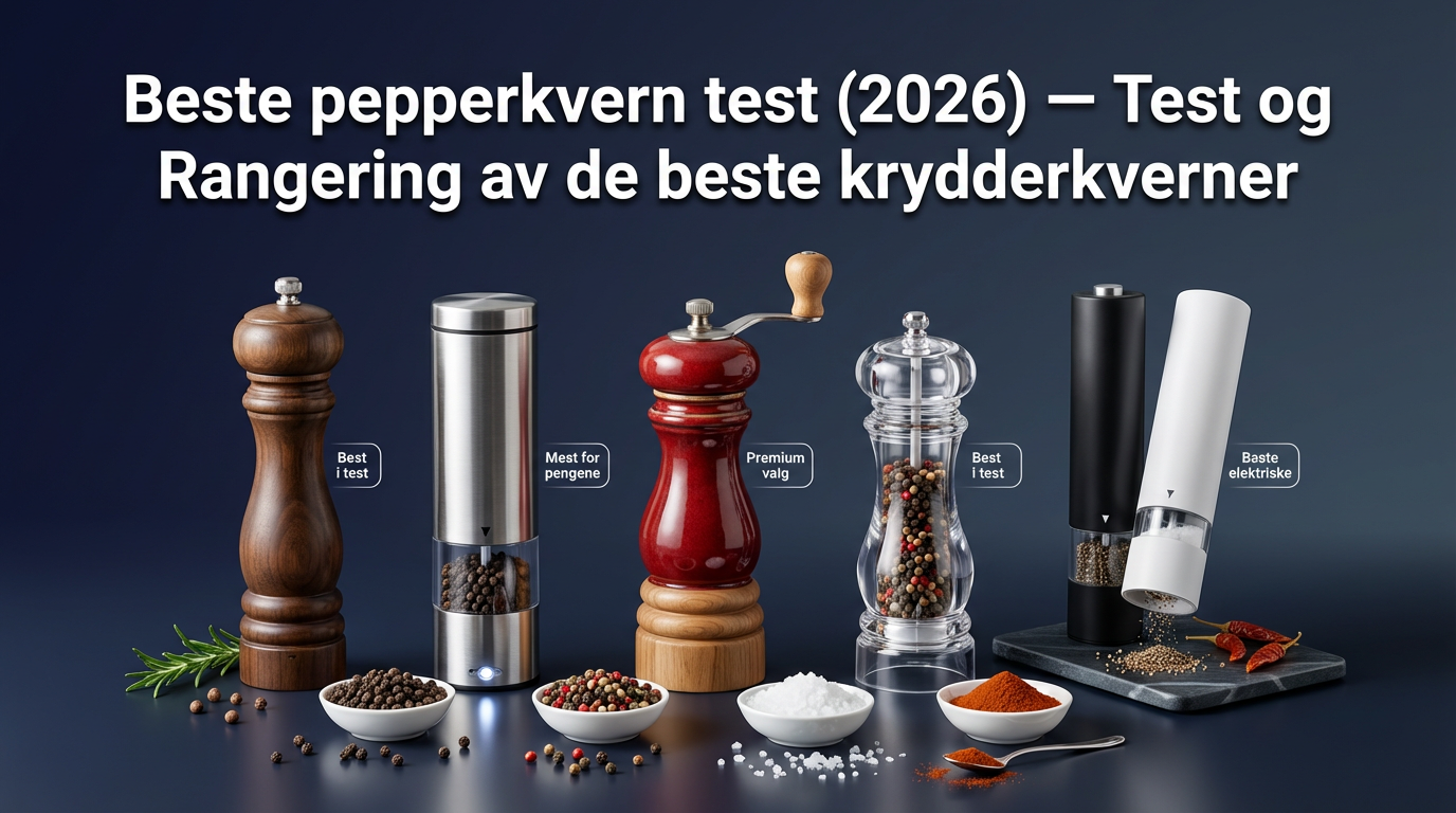 Beste pepperkvern test (2026) — Test og Rangering av de beste krydderkverner