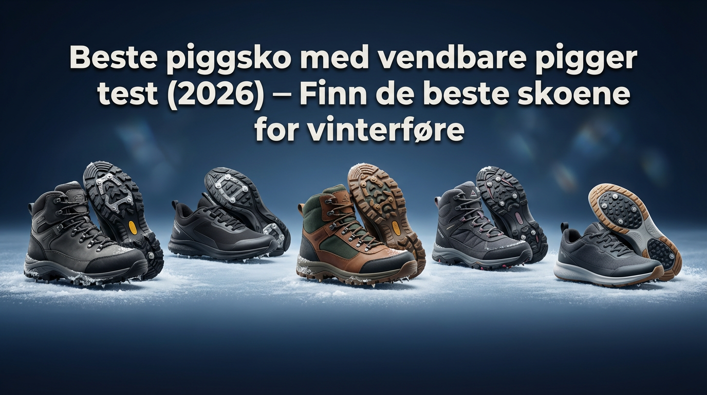 Beste piggsko med vendbare pigger test (2026) — Finn de beste skoene for vinterføre