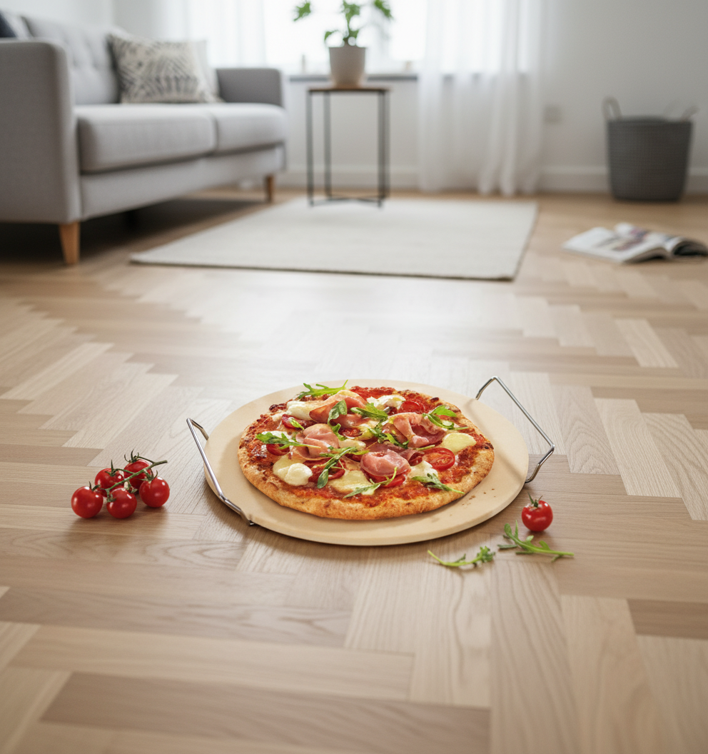 Küchenprofi Pizzastein m/stativ 30 cm