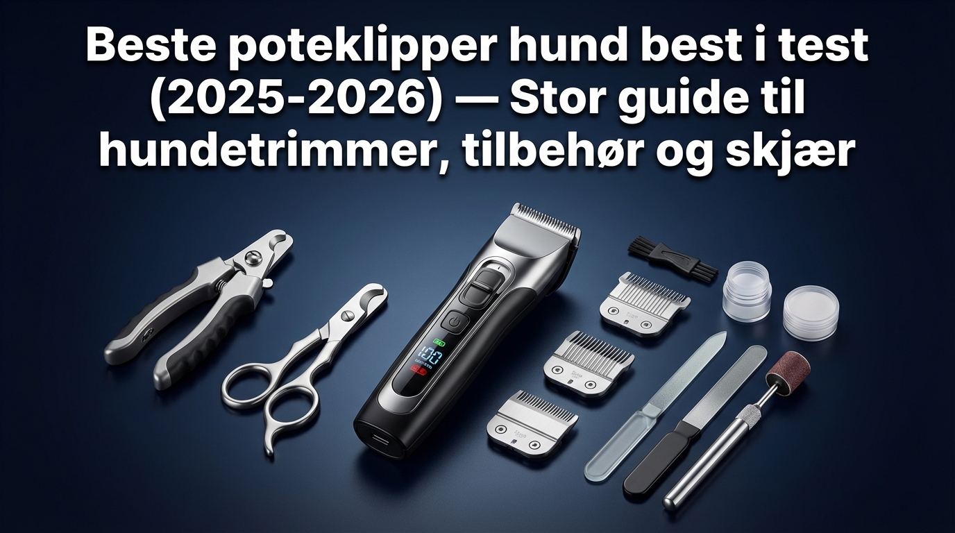 Beste poteklipper hund best i test (2025-2026) — Stor guide til hundetrimmer, tilbehør og skjær
