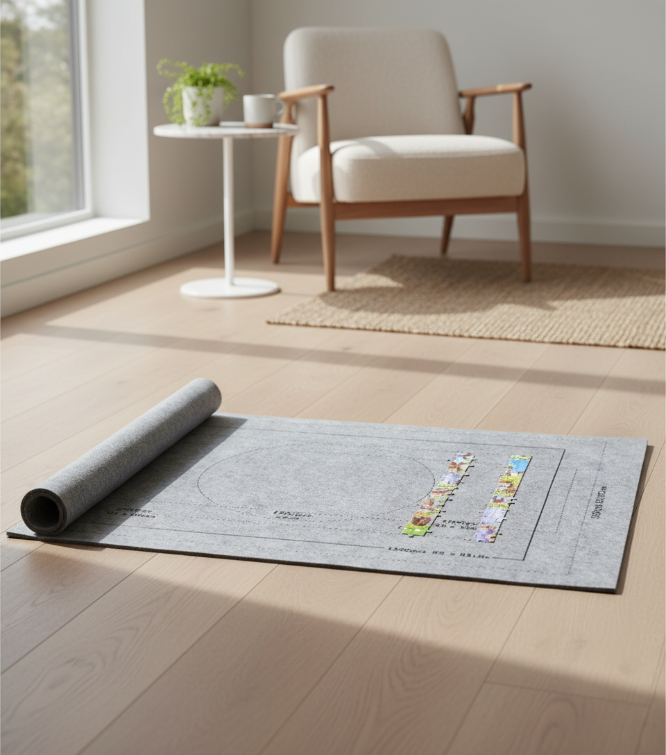 Puslespill Rulle-Matte (Farge: Grå)