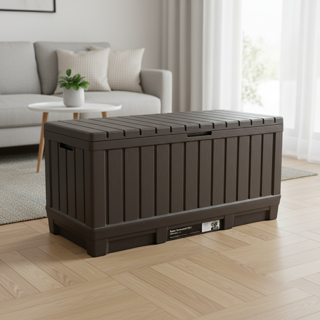 Keter Kentwood 350 L Storage Box Brown