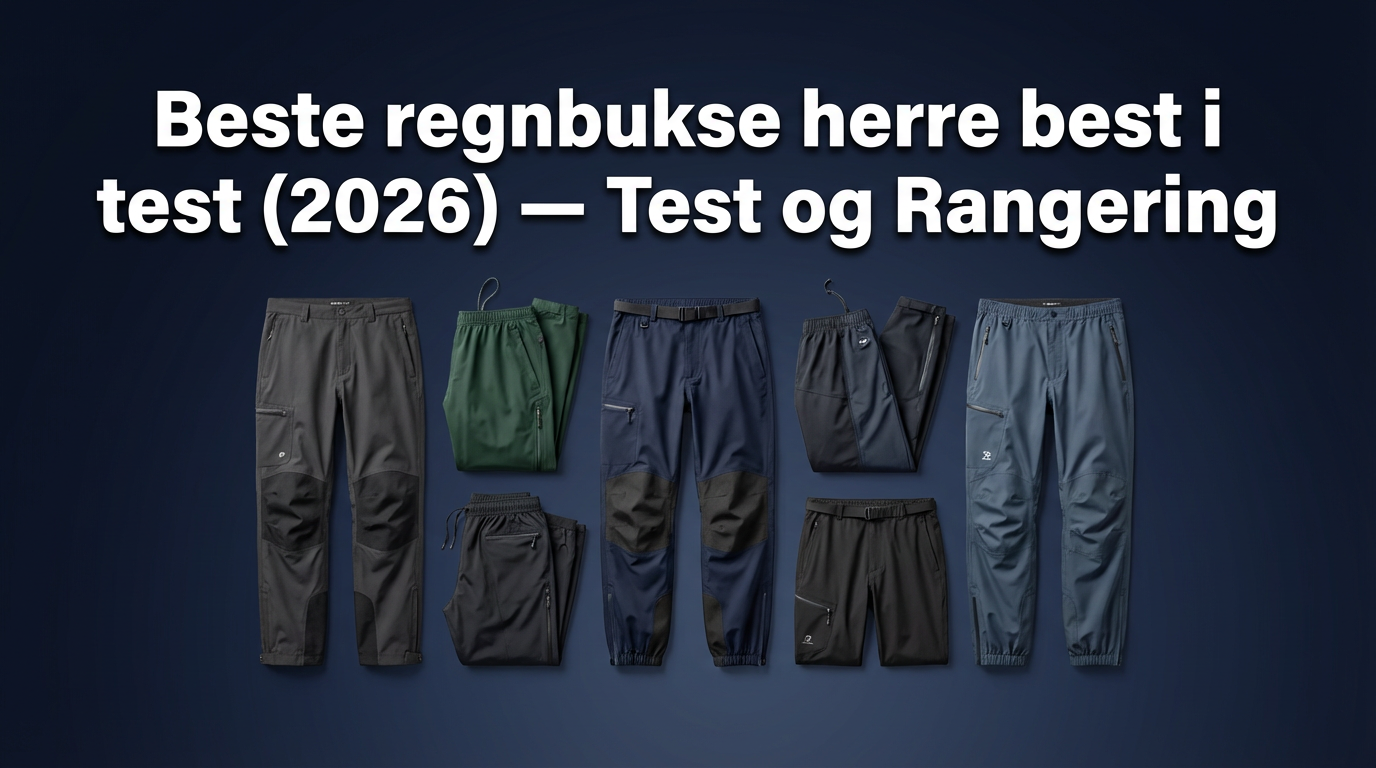 Beste regnbukse herre best i test (2026) — Test og Rangering