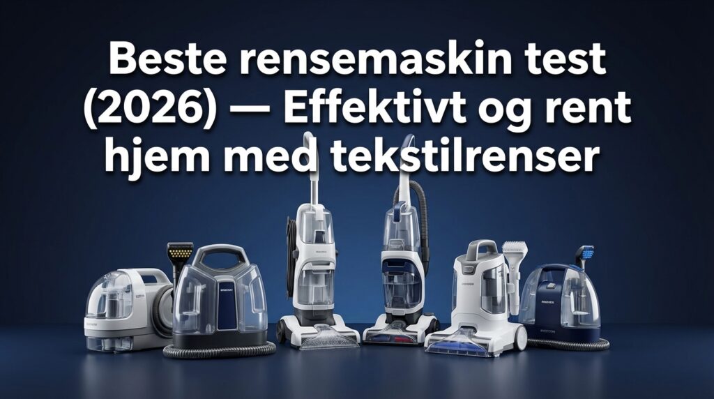 Beste rensemaskin test (2026) — Effektivt og rent hjem med tekstilrenser