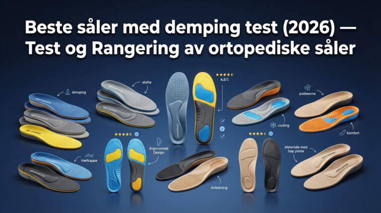Beste såler med demping test (2026) — Test og Rangering av ortopediske såler
