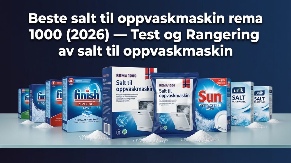 Beste salt til oppvaskmaskin rema 1000 (2026) — Test og Rangering av salt til oppvaskmaskin