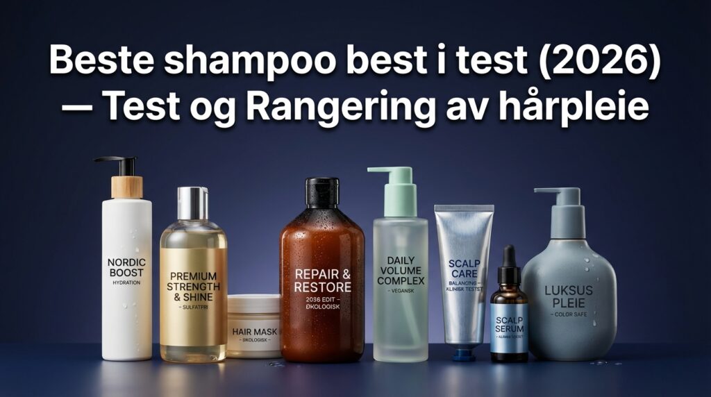 Beste shampoo best i test (2026) — Test og Rangering av hårpleie
