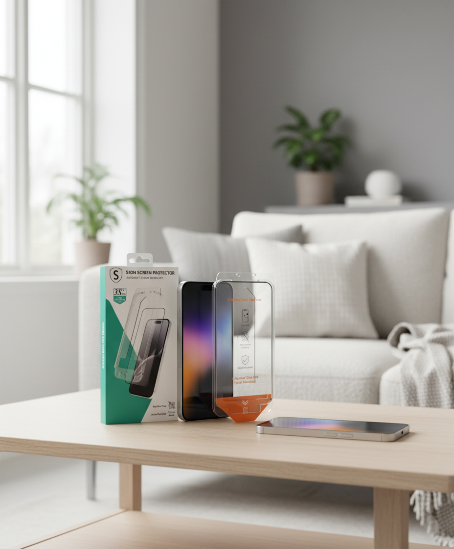 SiGN skjermbeskytter iPhone 17 Pro Max – EZ Apply med støvfri applikator