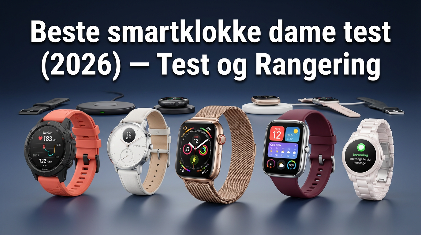 Beste smartklokke dame test (2026) — Test og Rangering