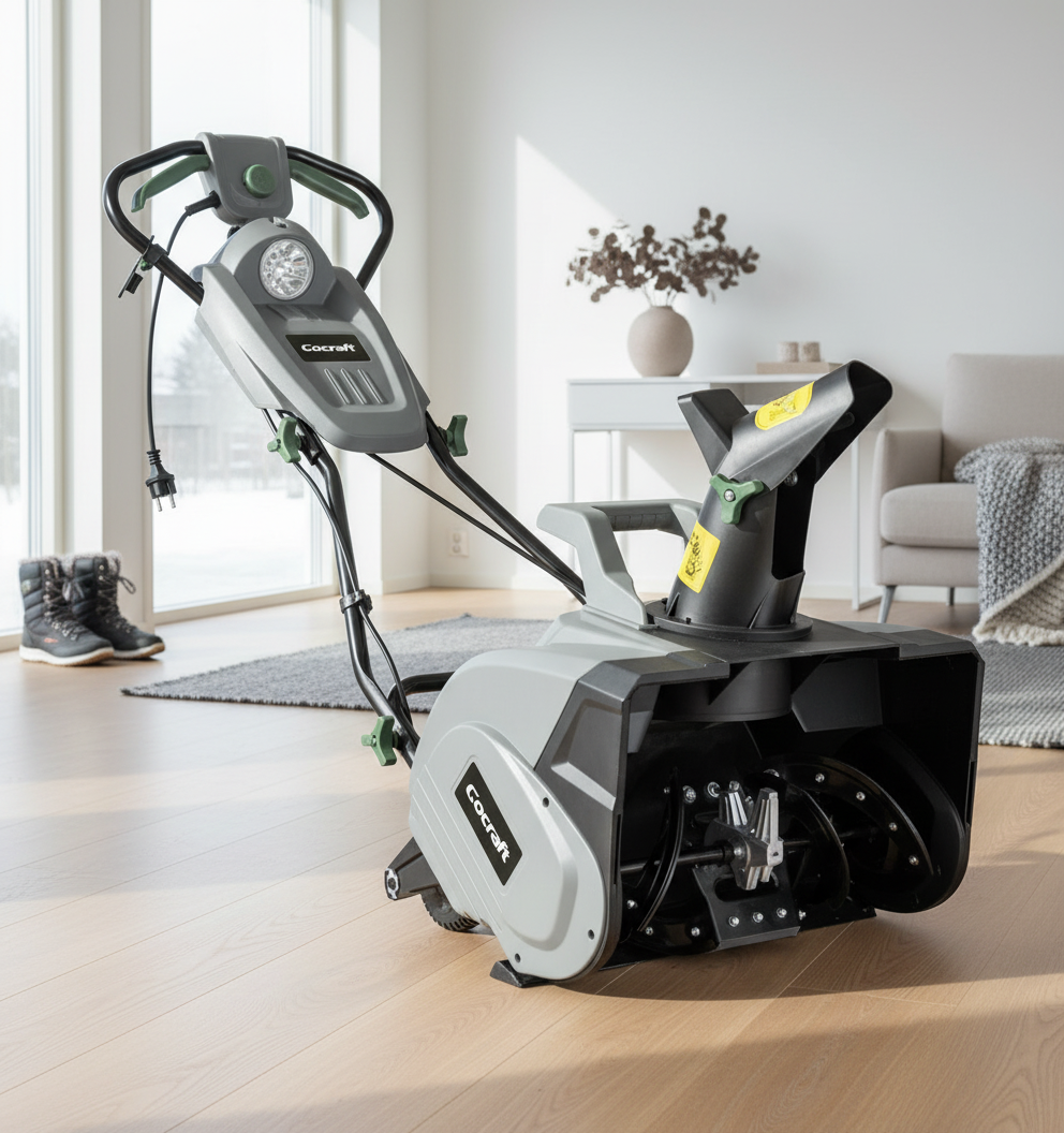 Cocraft elektrisk snøfreser med lys