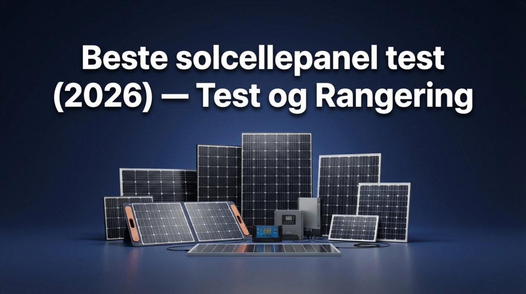 Beste solcellepanel test (2026) — Test og Rangering