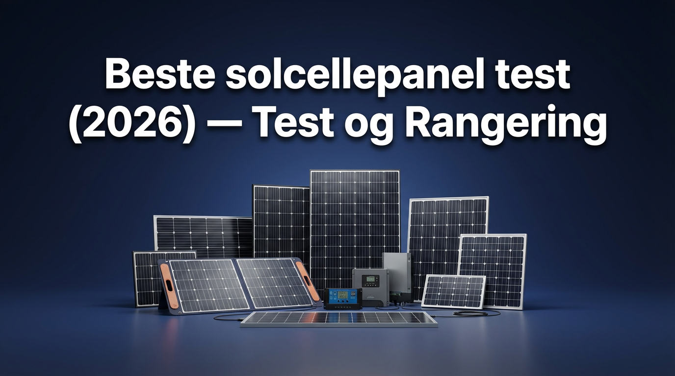 Beste solcellepanel test (2026) — Test og Rangering