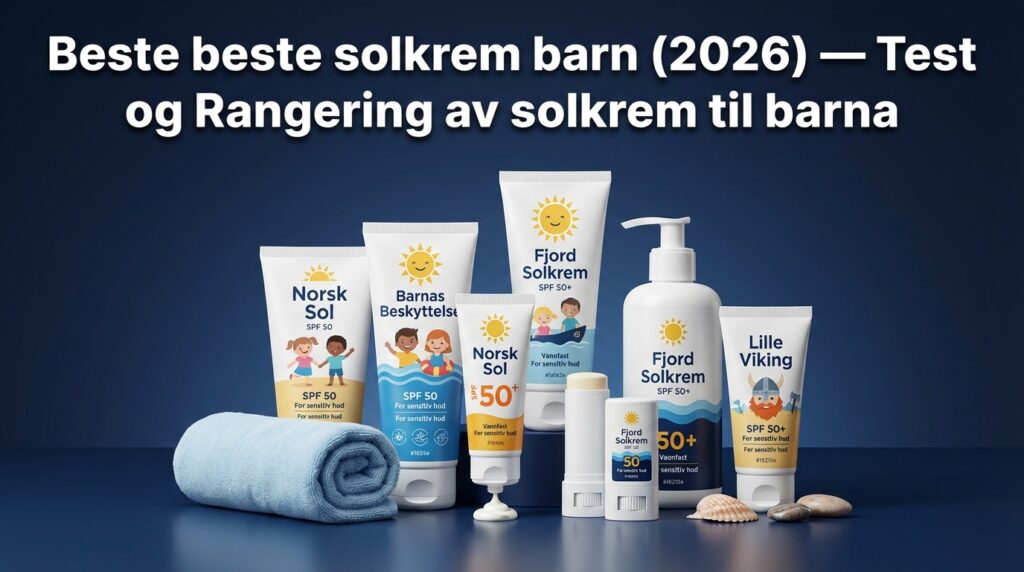 Beste beste solkrem barn (2026) — Test og Rangering av solkrem til barna