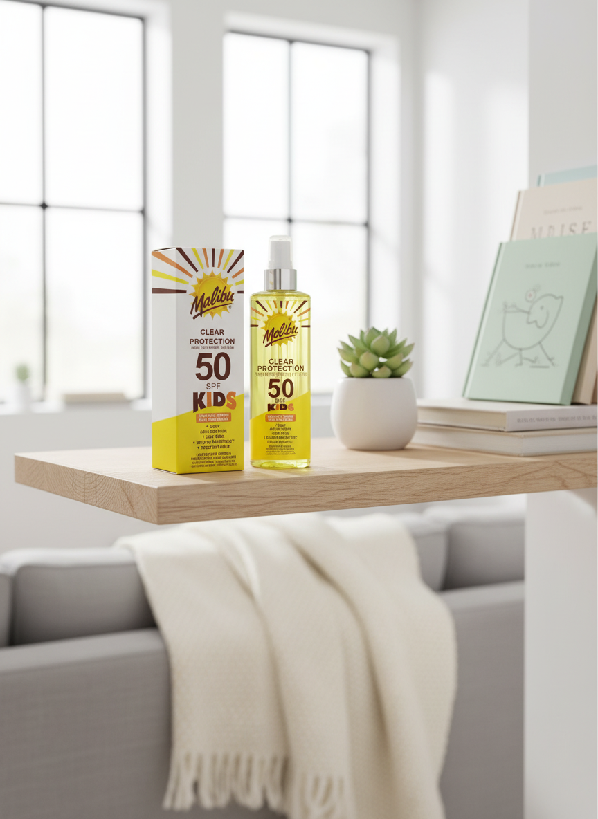 Malibu Kids Clear Sun Protection SPF50
