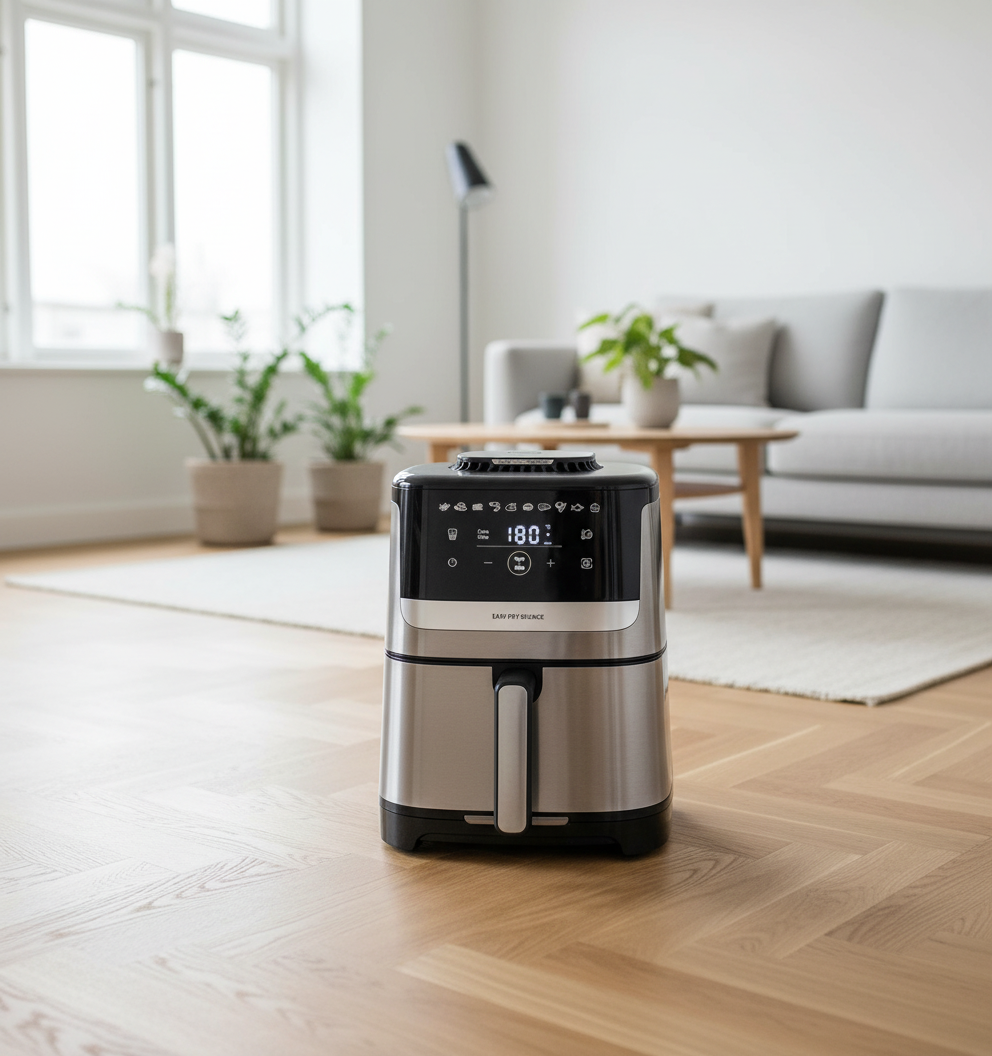 OBH Nordica Easy Fry Silence air fryer 5L rustfritt stål 7211419530