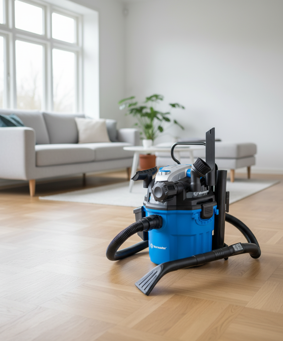 Støvsuger våt/tørr VWM1518 18l tank 1500W vegg