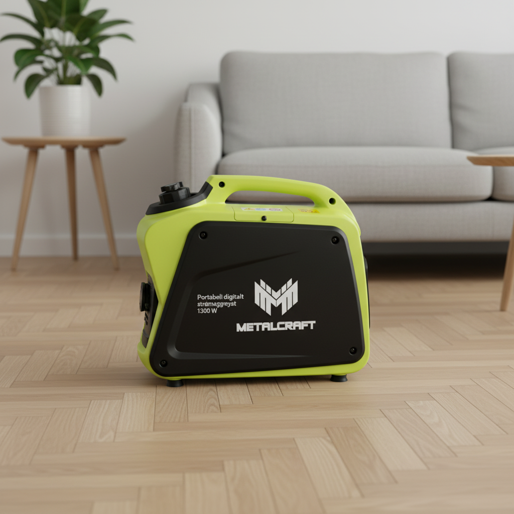metalcraft Portabelt digitalt strømaggregat 1300 W