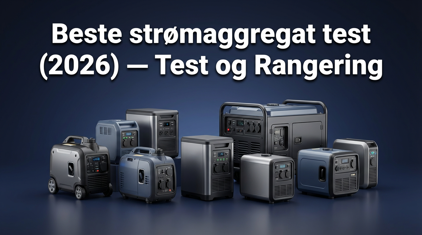 Beste strømaggregat test (2026) — Test og Rangering