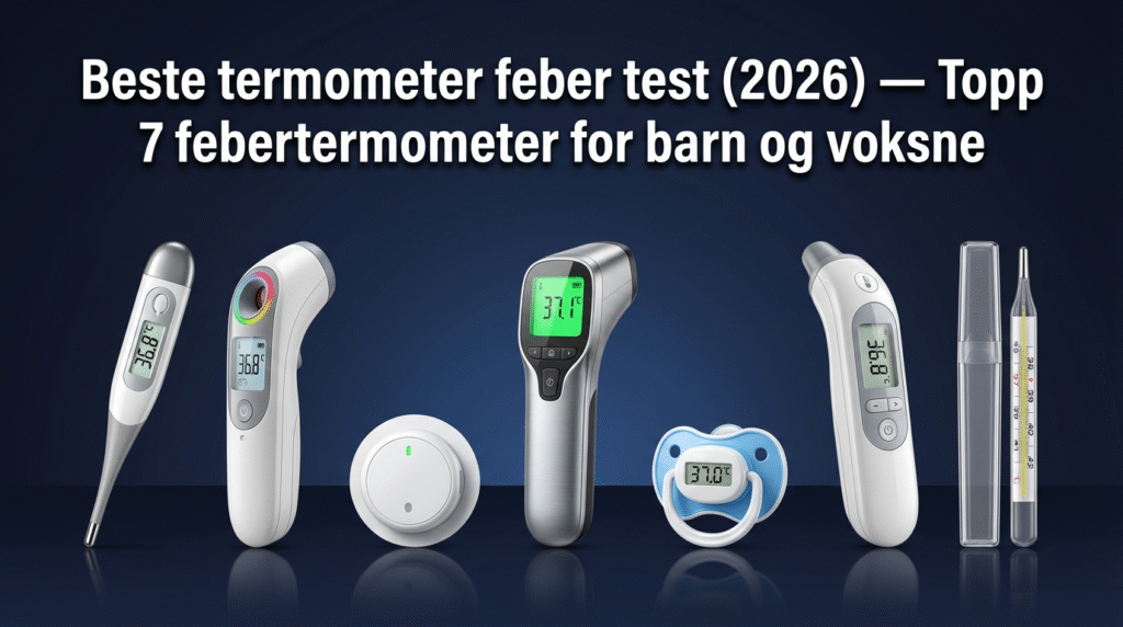 Beste termometer feber test (2026) — Topp 7 febertermometer for barn og voksne