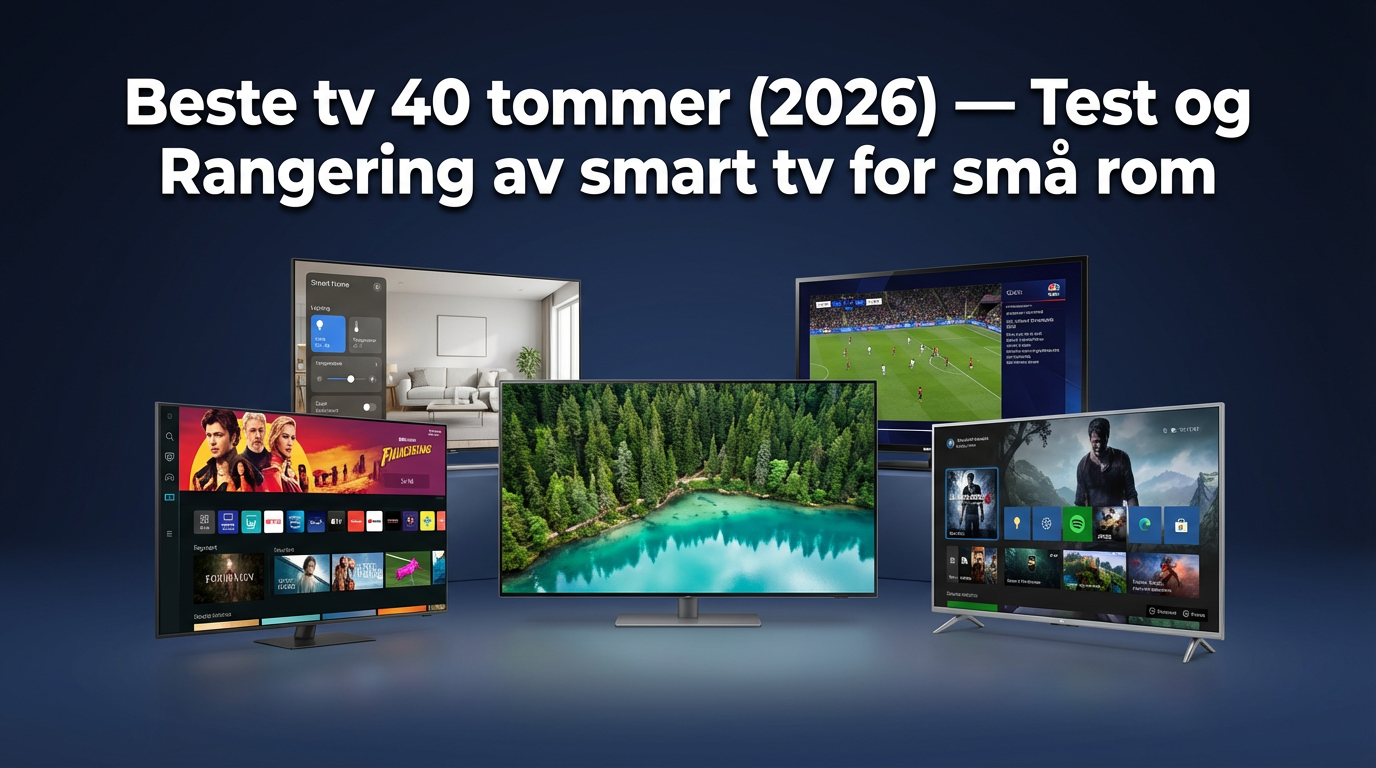 Beste tv 40 tommer (2026) — Test og Rangering av smart tv for små rom