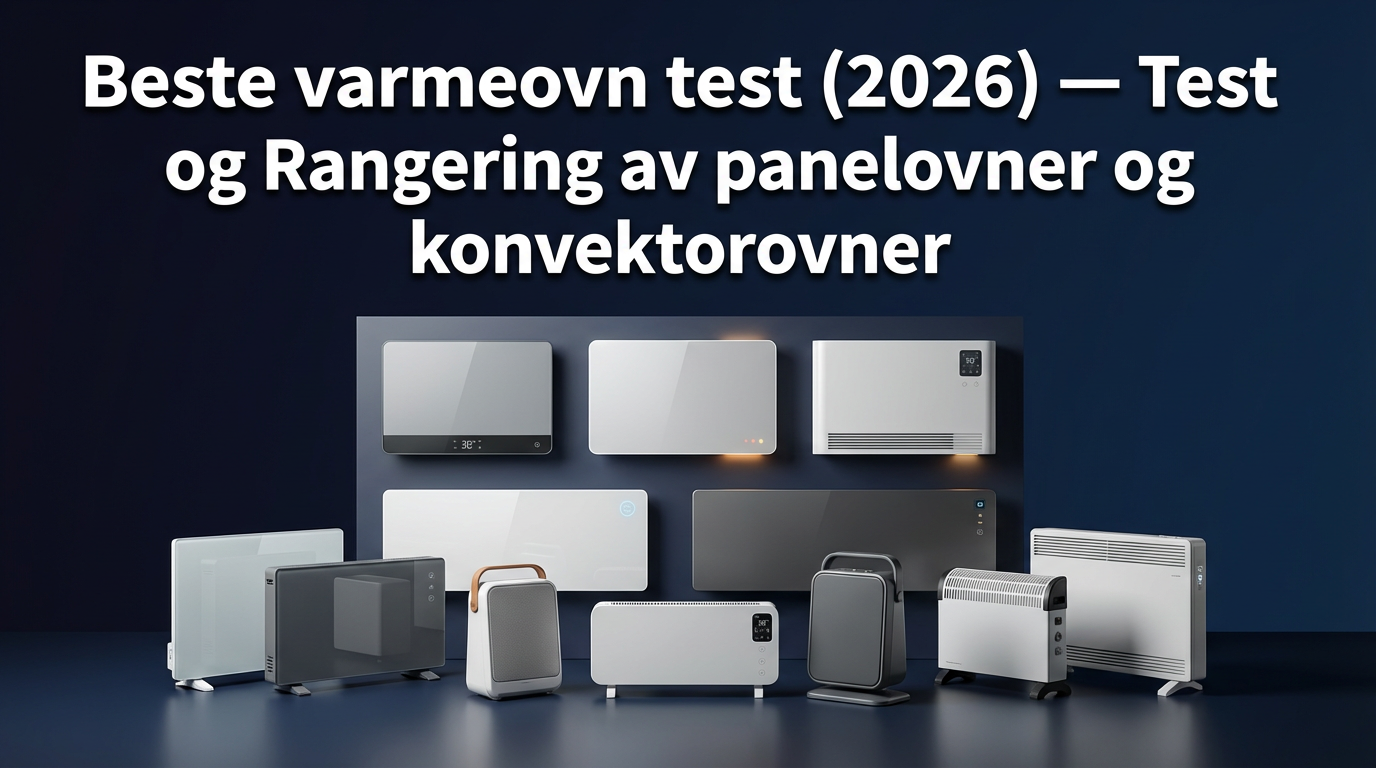 Beste varmeovn test (2026) — Test og Rangering av panelovner og konvektorovner