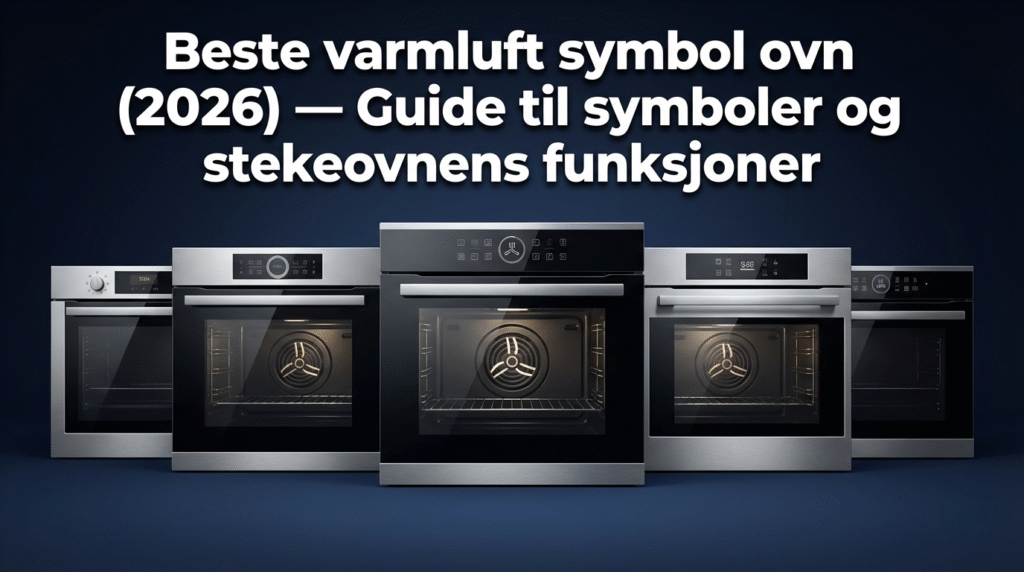 Beste varmluft symbol ovn (2026) — Guide til symboler og stekeovnens funksjoner