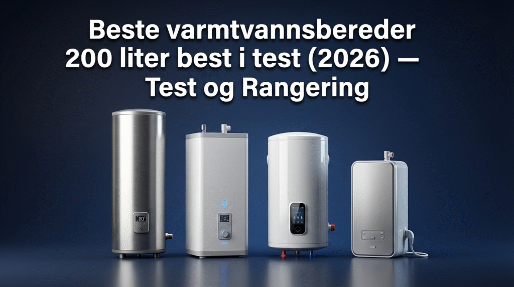 Beste varmtvannsbereder 200 liter best i test (2026) — Test og Rangering