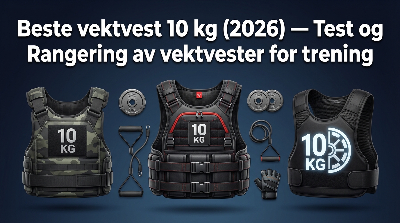 Beste vektvest 10 kg (2026) — Test og Rangering av vektvester for trening