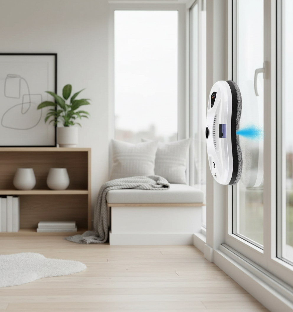 Window cleaning robot automatic spray cleaning robot 5600pa intelligent navigation remote control