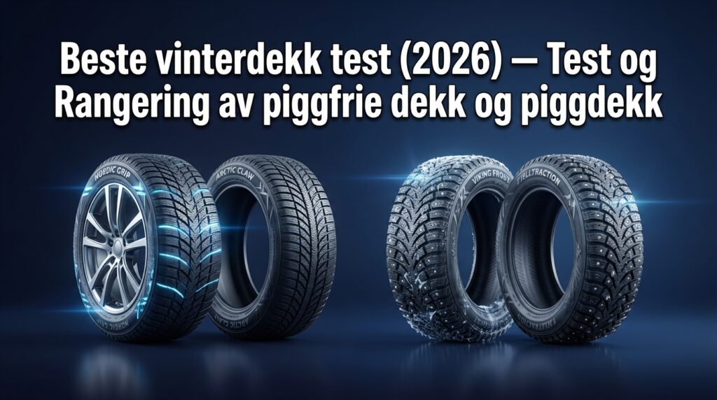 Beste vinterdekk test (2026) — Test og Rangering av piggfrie dekk og piggdekk