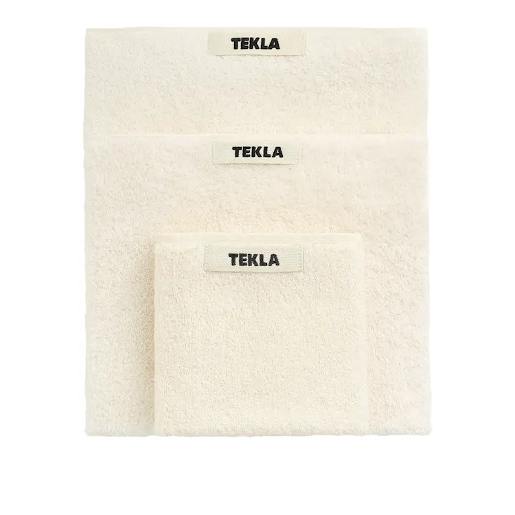 Tekla Terry Ivory håndkle 30 x 50 cm