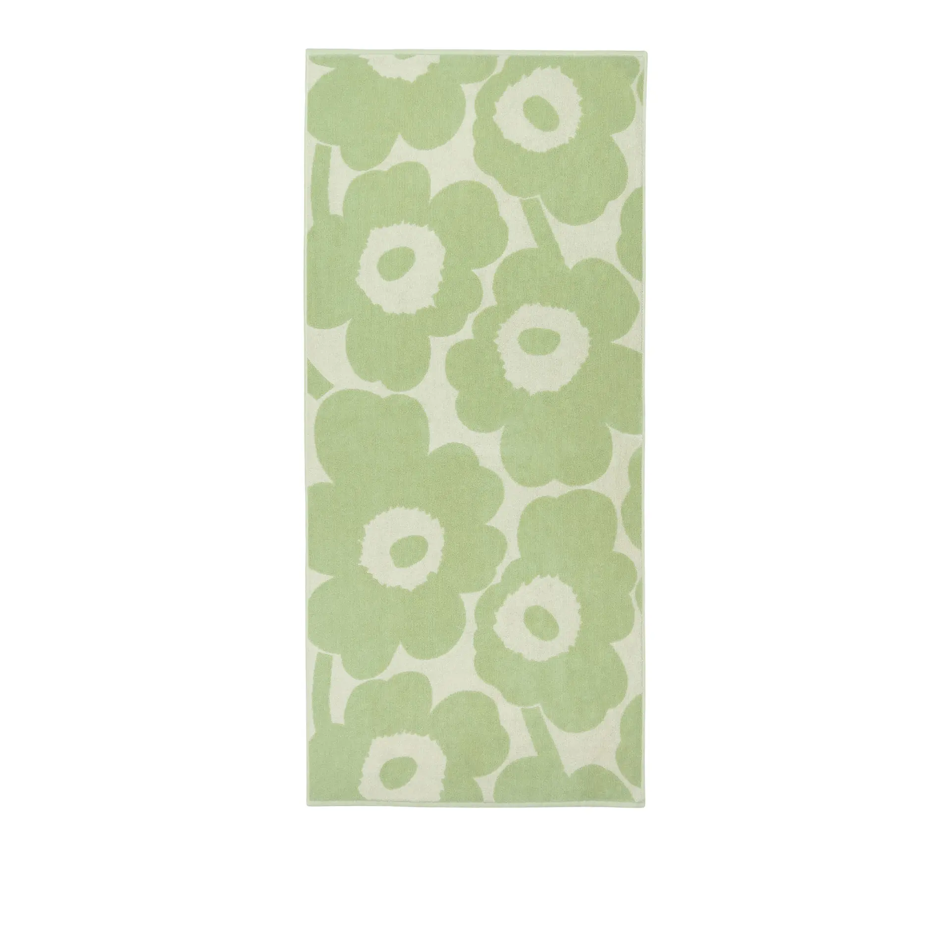 Marimekko Unikko badehåndkle 70 x 150 cm Sage, Offwhite