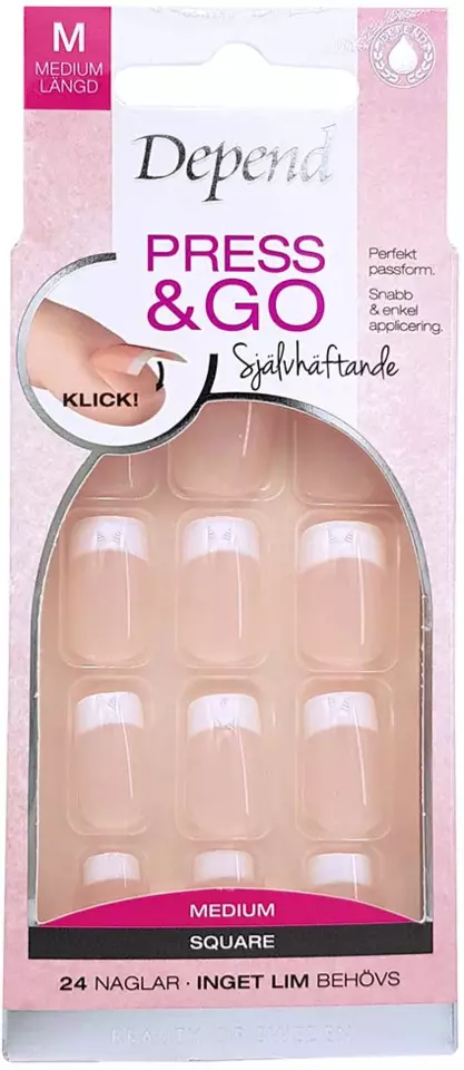 Depend Press & Go French Look Pink Medium
