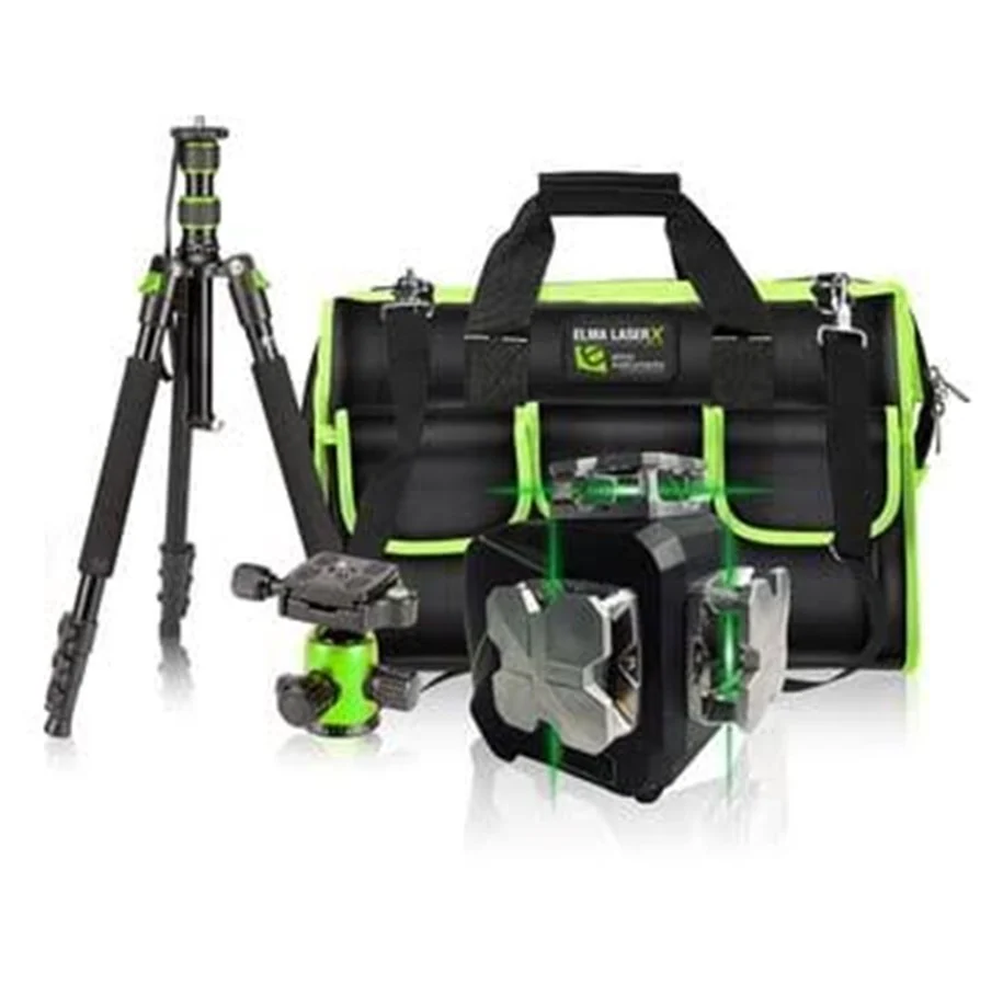 Elma Instruments laser x360-3 kit line laser set with tripod and bag