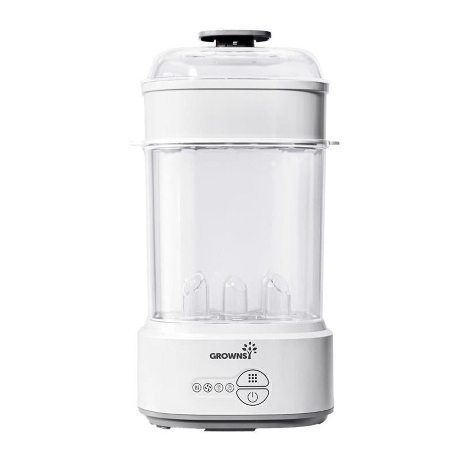 Grownsy flaskesterilisator med tørker (grå)